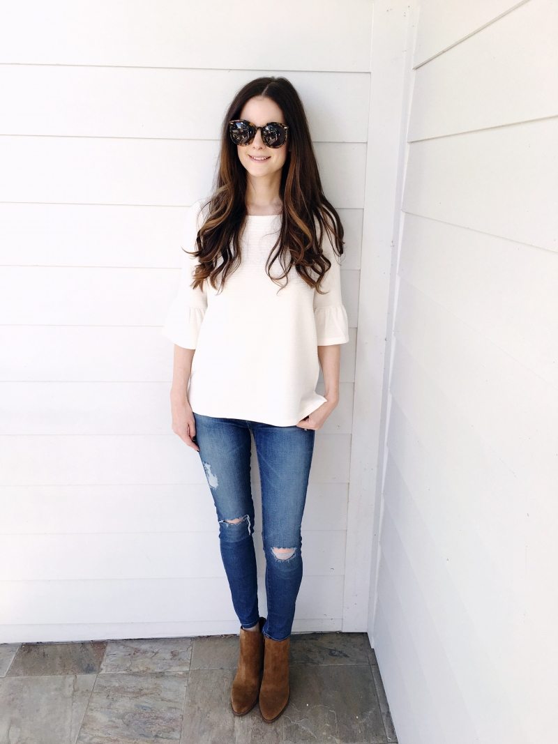 The Best Bell Sleeve Top Under $50! - Veronika's Blushing